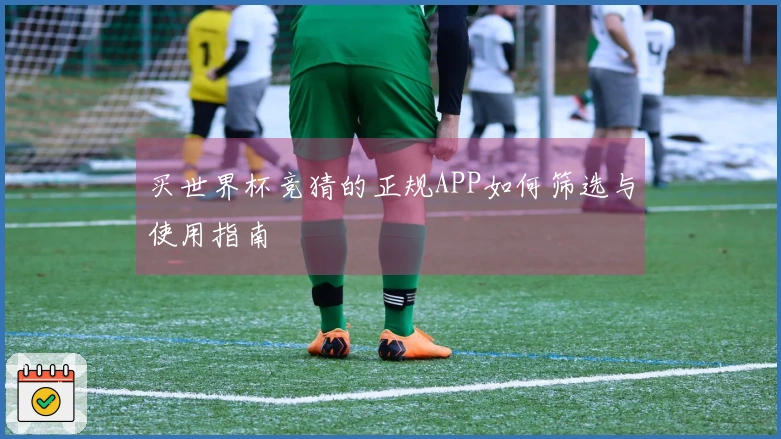 买世界杯竞猜的正规APP如何筛选与使用指南